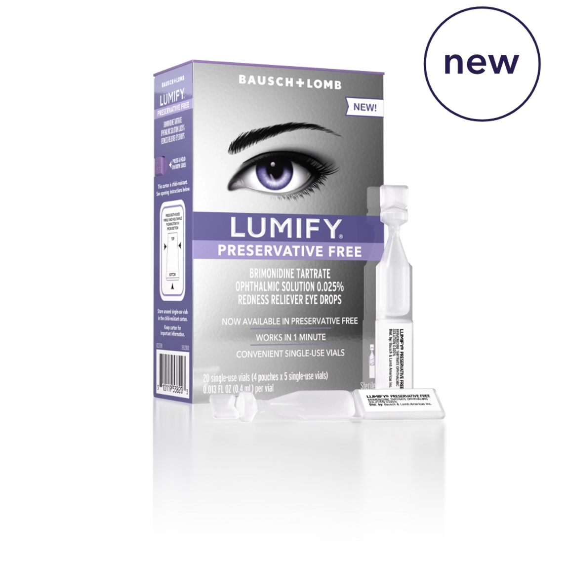 Preservative Free Redness Reliever Eye Drops